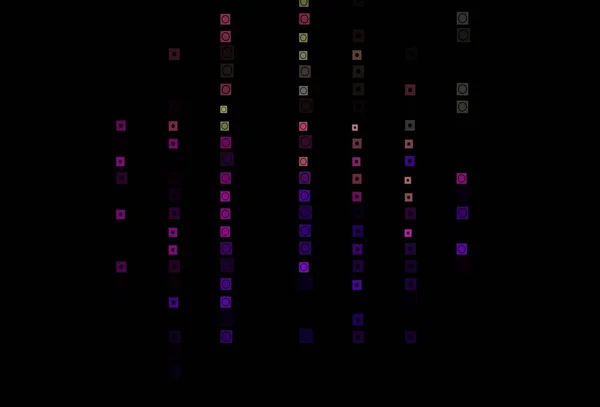 Tmavá Vícebarevná Duhová Vektorová Textura Obdélníkovém Kruhovém Stylu Třpytivé Abstraktní — Stockový vektor