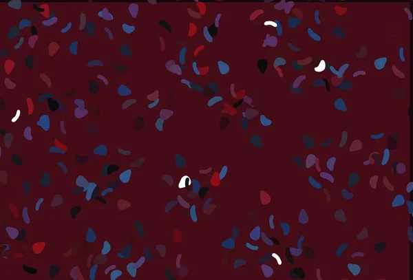 Bleu Clair Fond Vectoriel Rouge Avec Des Formes Abstraites Formes — Image vectorielle