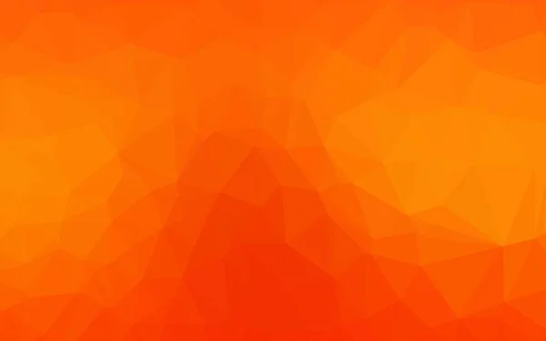 Fond Abstrait Polygone Vecteur Orange Clair — Image vectorielle