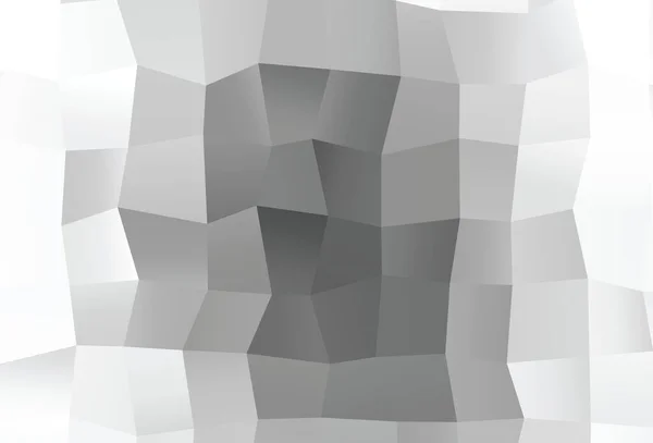Ljus Silver Grå Vektor Månghörningsmönster Glitter Abstrakt Illustration Med Elegant — Stock vektor