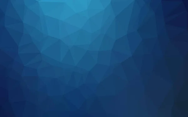 Dark Blue Vector Blurry Triangle Pattern — Stock Vector