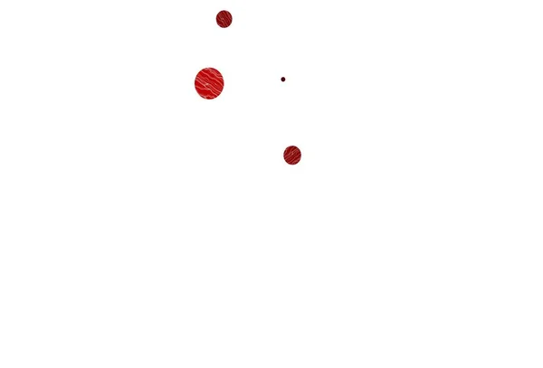 Modello Vettoriale Rosso Chiaro Con Cerchi Bella Illustrazione Colori Con — Vettoriale Stock