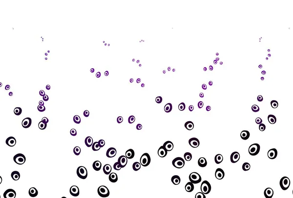 Világos Lila Vektor Textúra Korongokkal Csillogó Absztrakt Illusztráció Elmosódott Esőcseppekkel — Stock Vector
