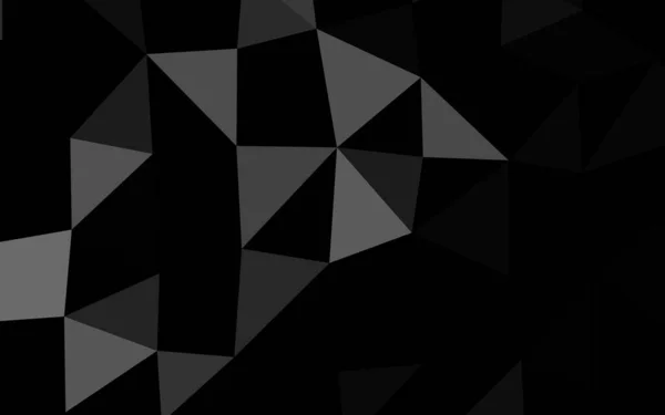 ダークシルバーグレーベクトル三角形モザイクテクスチャ — ストックベクタ
