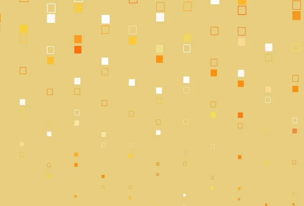 Hellgelber Orangefarbener Vektorhintergrund Mit Linien Rechtecken Glitzernde Abstrakte Illustration Mit — Stockvektor