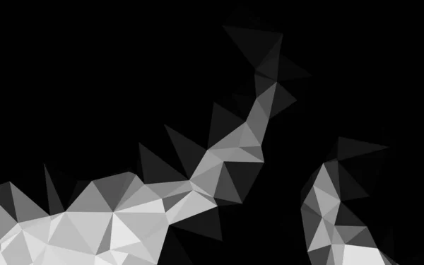 Темне Срібло Сірий Вектор Сяючий Трикутний Шаблон — стоковий вектор