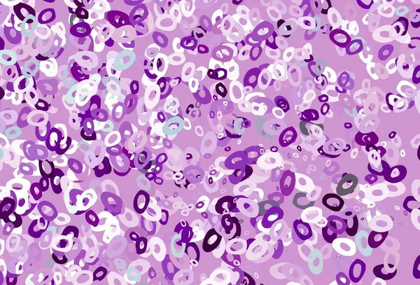 Светло Фиолетовая Векторная Компоновка Кружочками Современная Абстрактная Иллюстрация Красочными Каплями — стоковый вектор