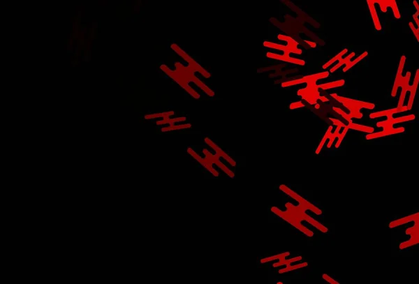 Темно Червоний Векторний Шаблон Повторюваними Паличками Лінії Розмитому Абстрактному Тлі — стоковий вектор