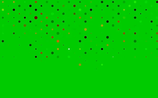 Светло Зеленый Красный Вектор Искушают Кругами — стоковый вектор