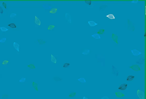 Ανοιχτό Μπλε Πράσινο Διάνυσμα Doodle Υφή Νέα Πολύχρωμη Εικονογράφηση Στυλ — Διανυσματικό Αρχείο
