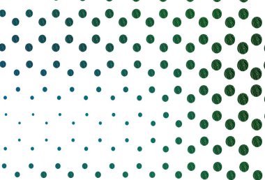 Açık mavi, baloncuklu yeşil vektör arka planı. Bulanık dekoratif tasarım baloncuklu soyut tarzda. Posterler, afişler için tasarım.