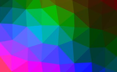 Koyu Çokrenkli, Gökkuşağı vektör üçgeni mozaik örtüsü.