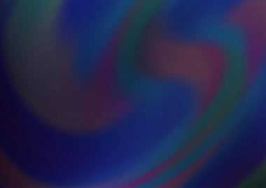 Koyu mavi vektör bokeh şablonu.