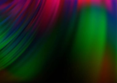 Koyu Çoklu Renk, Gökkuşağı vektör arkaplanı eğimli çizgiler.