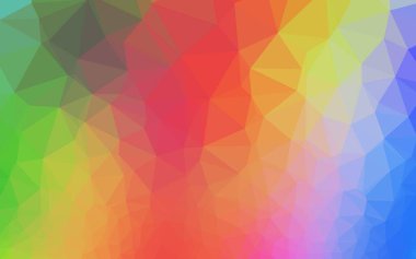 Açık Çokrenkli, Gökkuşağı vektörü soyut çokgen dokusu.