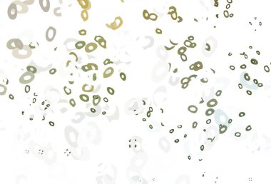 Açık yeşil, benekli sarı vektör kapağı. Bulanık dekoratif tasarım baloncuklu soyut tarzda. Marka kitabın için tamamen yeni bir şablon.