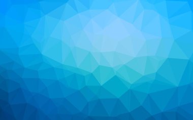 Açık BLUE vektör üçgeni mozaik şablonu.