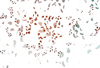 Memphis şekilli Light Orange vektör şablonu. Rastgele şekillerle soyut tarzda dekoratif tasarım. Duvar kağıtları için zarif tasarım.