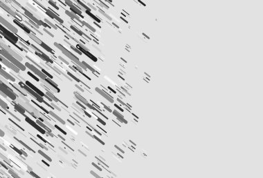 Light Silver, düz çizgileri olan gri vektör düzeni. Renkli çubuklarla gösterişli soyut çizimler. İş broşürleri, broşürler için desen.