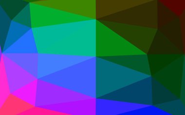 Koyu Çokrenkli, Gökkuşağı vektörü soyut mozaik arkaplan.