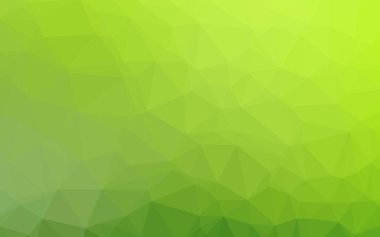 Açık Yeşil Vektör çokgen yerleşimi.