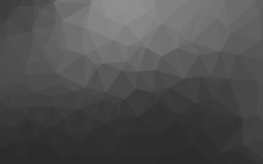 Koyu Gümüş, gri vektör parlayan üçgen desen.