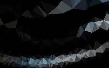 Koyu mavi vektör çokgen yerleşimi.