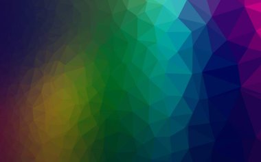 Koyu Çokrenkli, Gökkuşağı vektörü üçgen şablon.