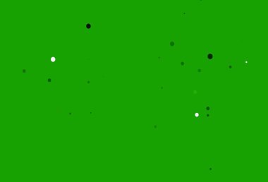 Açık yeşil vektör benekli. Doğa tarzında renkli baloncuklu soyut illüstrasyon. Güzel web siteleri için desen.