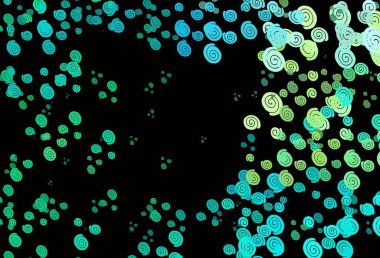 Koyu yeşil, lamba şekilli sarı vektör arkaplan. Mermer stili ve gradyanı olan yepyeni renkli çizimler. İşiniz için en iyi bulanık tasarım..