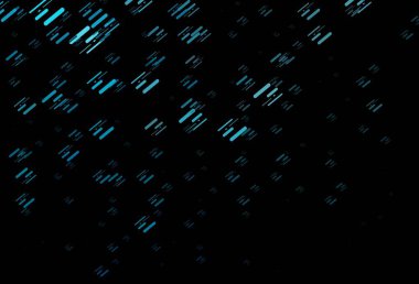 Renkli çizgileri olan koyu mavi vektör dokusu. Soyut şablondaki çizgilerle dekoratif parlak çizimler. Reklamınız, posteriniz, afişiniz için en iyi tasarım.