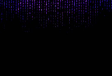 Dolar ile koyu mor vektör şablonu, USD, ABD. Doların sembolleriyle bulanık tasarım, USD, ABD. Reklamınız, posteriniz, afişiniz için en iyi tasarım..