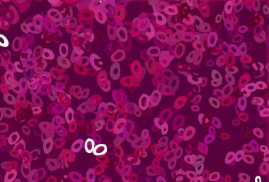 Lekeli açık mor vektör kapağı. Bulanık dekoratif tasarım baloncuklu soyut tarzda. İş reklamları için tasarım.