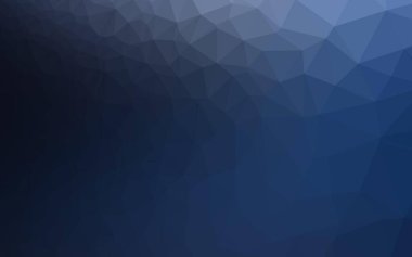 Koyu mavi vektör çokgen şablon.