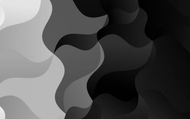 Koyu Gümüş, lav şekilli gri vektör arkaplan.