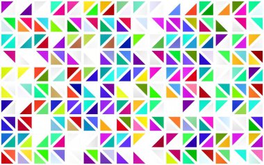 Açık Çokrenkli, Gökkuşağı vektörsüz arkaplan ve üçgenler.