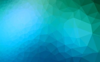 Açık Mavi, Yeşil vektör çokgen şablonu.