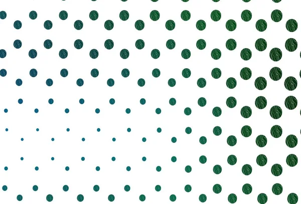 Açık mavi, baloncuklu yeşil vektör arka planı. Bulanık dekoratif tasarım baloncuklu soyut tarzda. Posterler, afişler için tasarım.