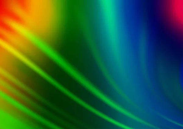 Licht Multicolor Regenboog Vector Wazig Achtergrond — Stockvector