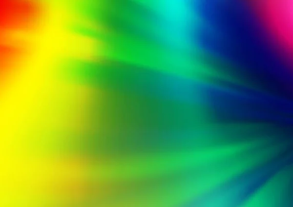 Ljus Flerfärgad Regnbåge Vektor Suddig Ljus Mall — Stock vektor