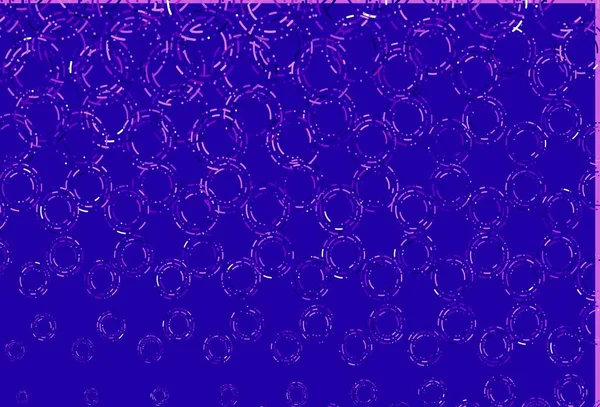 Světle Fialové Vektorové Pozadí Bublinami Krásná Barevná Ilustrace Rozmazanými Kruhy — Stockový vektor