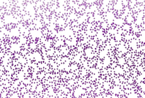 Light Purple Vector Backdrop Dots Beautiful Colored Illustration Blurred Circles — Stock Vector