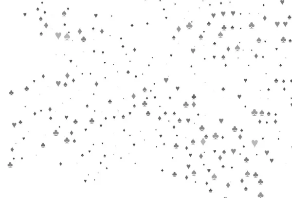 Argent Clair Couverture Vectorielle Grise Avec Des Symboles Jeu Illustration — Image vectorielle