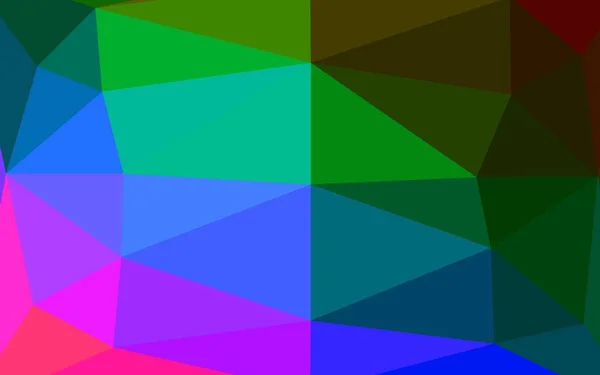 Dark Multicolor Rainbow Vektor Abstrakten Mosaikhintergrund — Stockvektor
