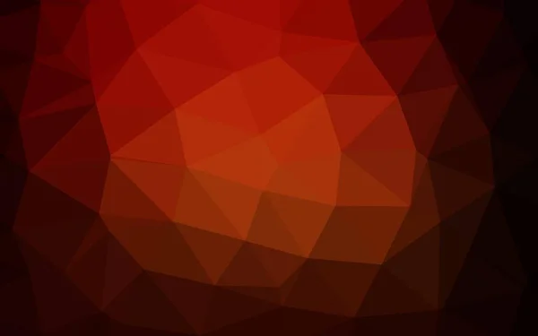 Rojo Oscuro Vector Amarillo Brillante Plantilla Triangular — Vector de stock