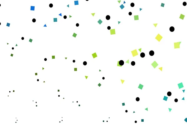Světle Modrá Žlutý Vektorový Kryt Polygonálním Stylu Kruhy Ilustrace Množinou — Stockový vektor