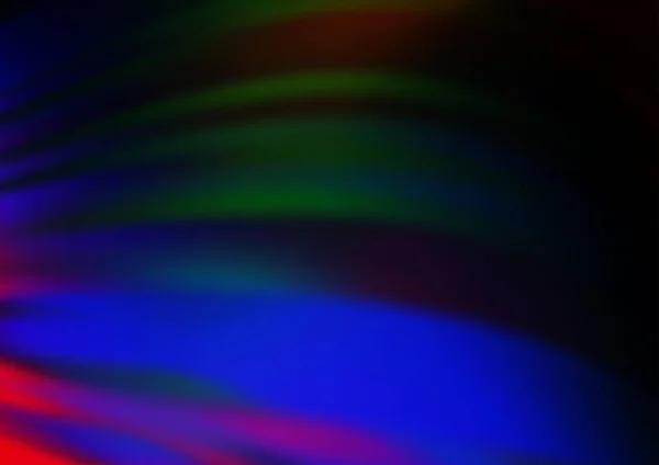Dark Multicolor Rainbow Vector Moderne Elegante Achtergrond — Stockvector