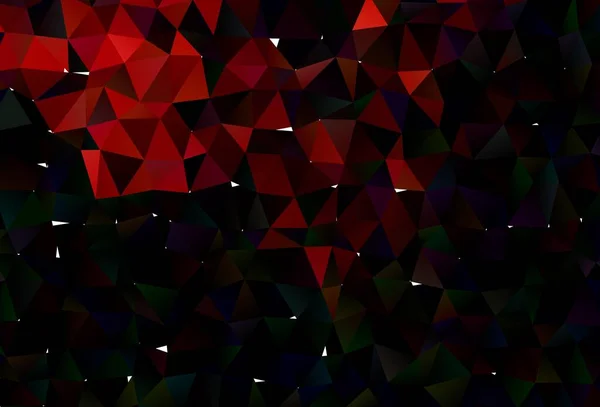 Dunkelroter Vektor Abstrakter Polygonaler Einband Glitzernde Abstrakte Illustration Mit Elegantem — Stockvektor