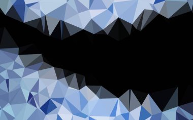 Geometrik tarzda dekoratif tasarım. Soyut vektör arkaplanı 