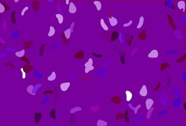 Rastgele şekilli açık mor vektör dokusu. Rastgele şekillerle soyut tarzda dekoratif tasarım. Duvar kağıtları için zarif tasarım.